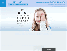 Tablet Screenshot of drcharlesrichardshesperia.com